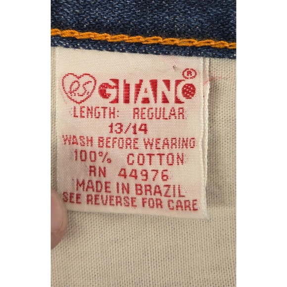 GITANO Vtg Denim Skirt Sz 13/14 Front Slit 29" Waist - Picture 9 of 10
